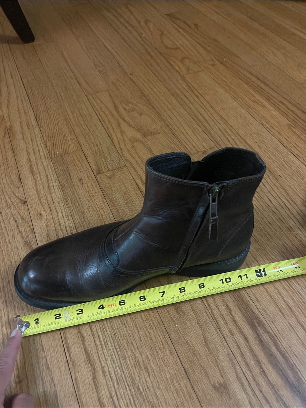 Men’s Leather J&M Johnston & Murphy Slip on Side Zipper Boots Size 9.5 - Picture 11 of 12
